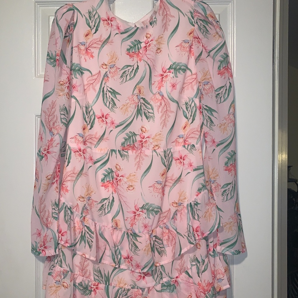 Light Pink Floral Dress